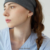 Halo Dome Stud Earrings