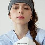 Halo Dome Stud Earrings