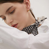 Dome Pearl Huggie Earrings