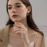 Knot Drop Pearl Earrings