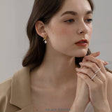 Knot Drop Pearl Earrings