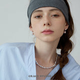 Dual Sphere Drop Earrings