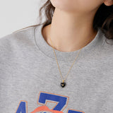 Enamel Heart Pendant Necklace