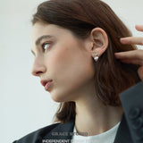 Twin Heart Drop Earrings