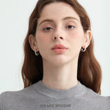Ribbed Hoop Earrings
