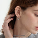Ribbed Hoop Earrings