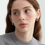 Ribbed Hoop Earrings