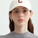 Ribbed Hoop Earrings