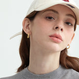 Ribbed Hoop Earrings