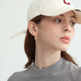 Ribbed Hoop Earrings