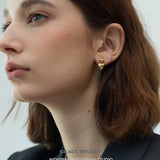 Twin Heart Drop Earrings