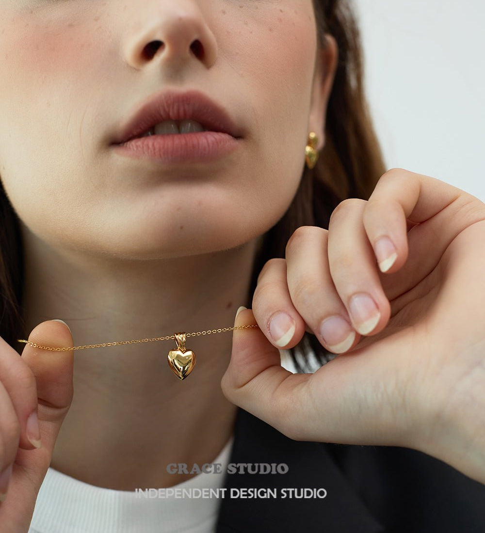 Signature GS Heart Pendant Necklace