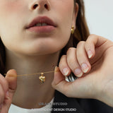 Signature GS Heart Pendant Necklace