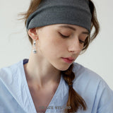 Orb Ball Drop Hoop Earrings