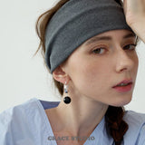 Orb Ball Drop Hoop Earrings