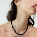 Midnight Orbit Beaded Necklace