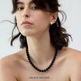 Midnight Orbit Beaded Necklace