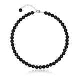 Midnight Orbit Beaded Necklace