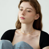 Leaf Drop Charm Necklace