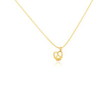Intertwined Heart Pendant Necklace