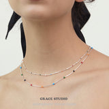 Joyful Symphony Delicate Beaded Necklace
