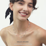 Joyful Symphony Delicate Beaded Necklace