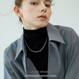 Luminous Multi-Hue Pearl Necklace