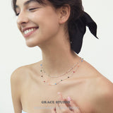 Joyful Symphony Delicate Beaded Necklace