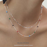 Joyful Symphony Delicate Beaded Necklace