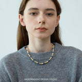 Luminous Multi-Hue Pearl Necklace