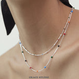 Joyful Symphony Delicate Beaded Necklace