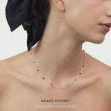 Joyful Symphony Delicate Beaded Necklace