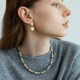 Luminous Multi-Hue Pearl Necklace