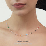 Joyful Symphony Delicate Beaded Necklace