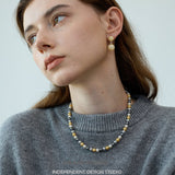Luminous Multi-Hue Pearl Necklace