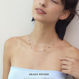 Joyful Symphony Delicate Beaded Necklace