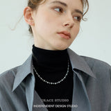 Luminous Multi-Hue Pearl Necklace