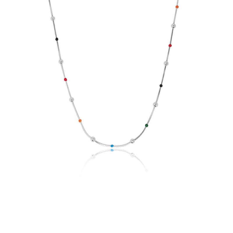 Joyful Symphony Delicate Beaded Necklace