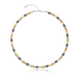 Luminous Multi-Hue Pearl Necklace