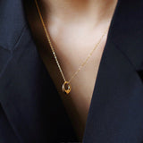Minimalist Circle Pendant Necklace