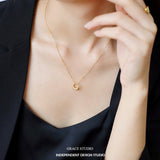 Minimalist Circle Pendant Necklace