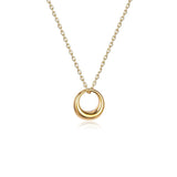 Minimalist Circle Pendant Necklace