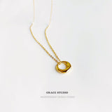 Minimalist Circle Pendant Necklace