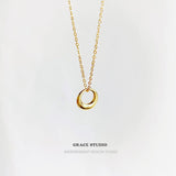 Minimalist Circle Pendant Necklace