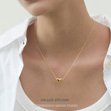 Pebble Curve Pendant Necklace