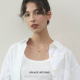 Pebble Curve Pendant Necklace