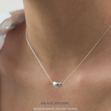 Pebble Curve Pendant Necklace