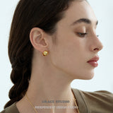 Starburst Dome Stud Earrings