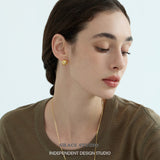 Starburst Dome Stud Earrings