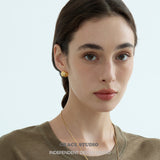 Starburst Dome Stud Earrings